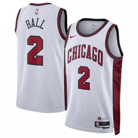 Dres Chicago Bulls Lonzo Ball 2 Nike 2022-23 City Edition Bijela Swingman